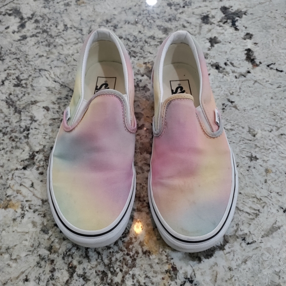 pastel rainbow vans